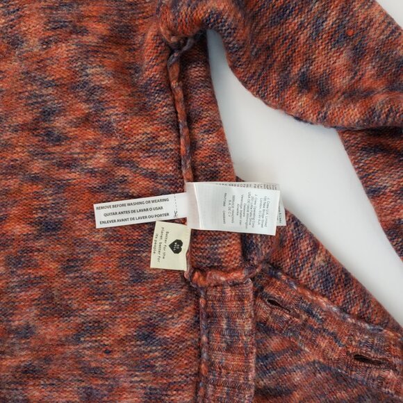 Madewell Sweater XXS Multicolor Blues Rust Orange Wool Acrylic Womens Knit NWT - Picture 9 of 16